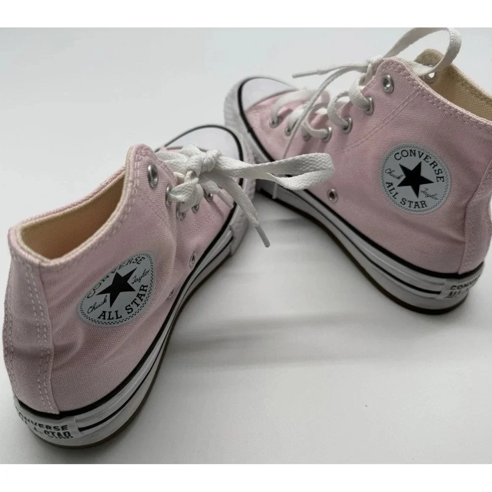 CONVERSE Kids Chuck Taylor‎ All Star Lift Platform Hi Top Size 2 Pink Shoes